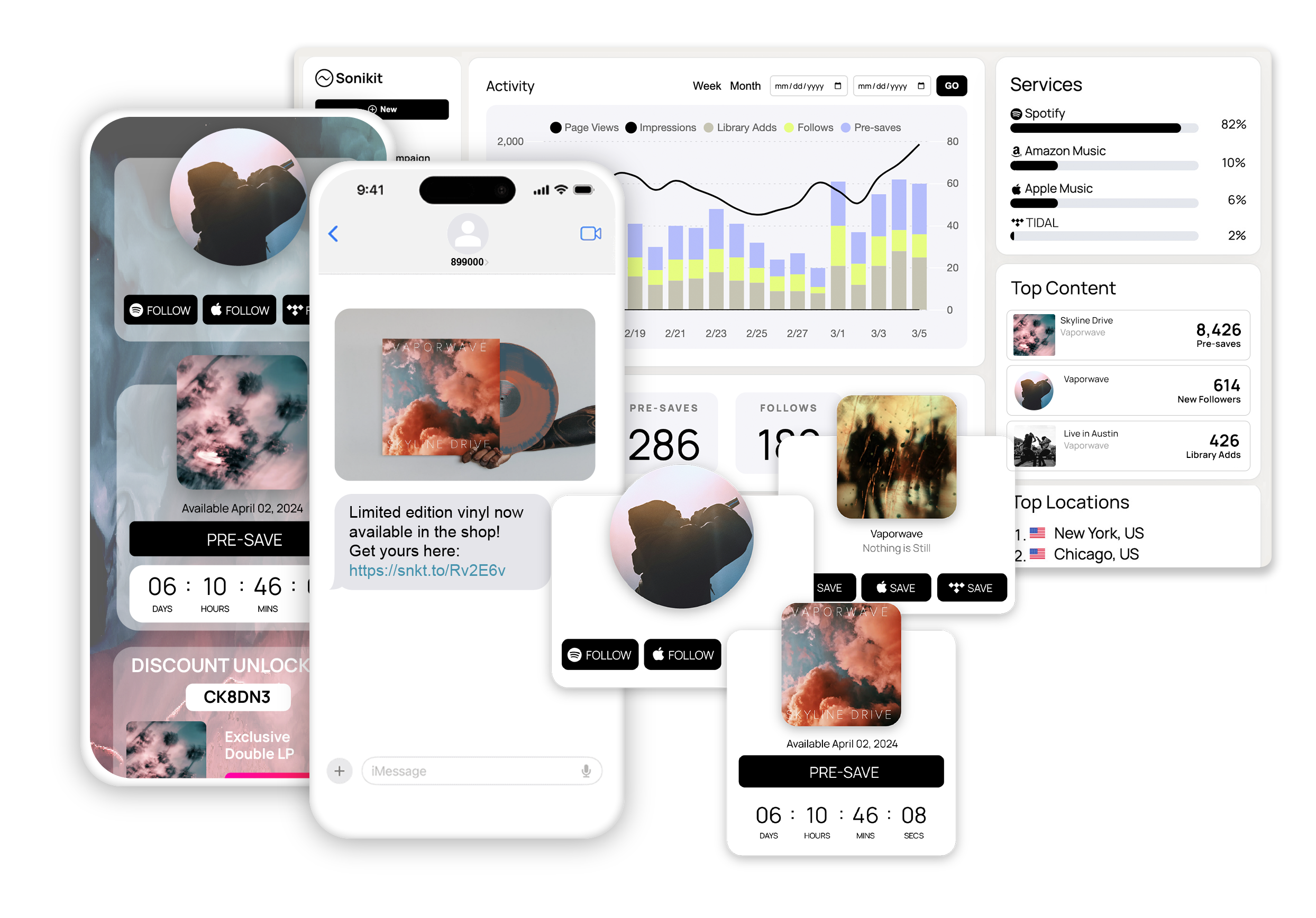 Sonikt music and podcast marketing platform