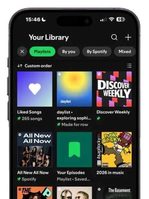music streaming library